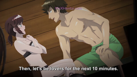 Hentai Anime In Cheating With Hairy Babe In Sauna