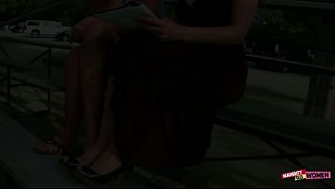A busty milf and tight blondie attend an obscene audition and have sex with a man.