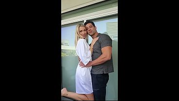 Natural Blonde Hotwife Breaks The Sexual Tension With A Leaking Creampie