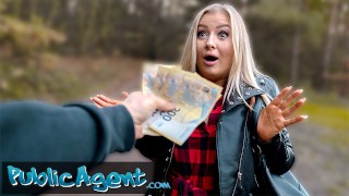 Public Agent She is a sexy blonde who has big boobs and love to fuck outdoors