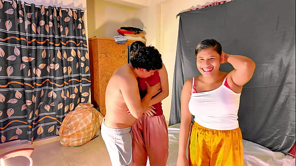 Uttaran20 – Tiny stepsisters fuck in pov and eat shared cum ffm