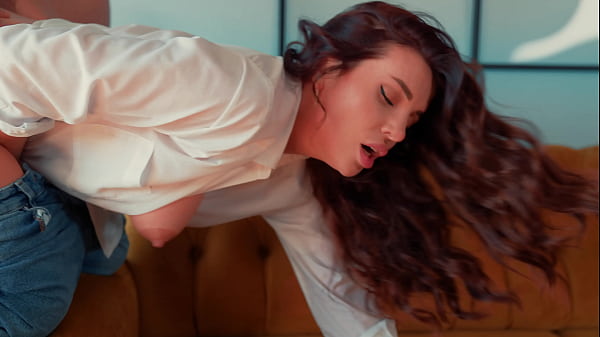 Watching porn with my stepmom ended in hot sex