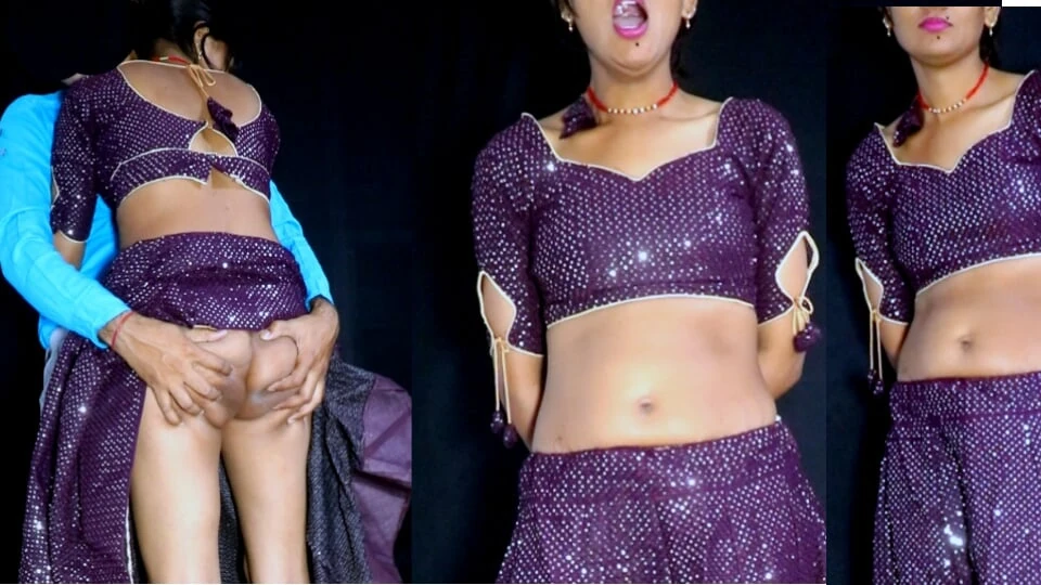 Hot Indian Desi village newly married wife was getting painful fingring and blowing dever big dick