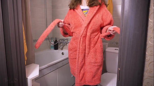 Sexy Milf Taking A Shower In Control Top Nylons And Wet T-Shirt