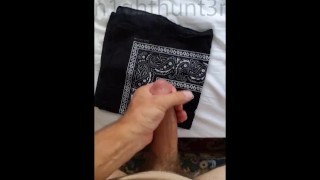 big cock quiet stroking and cum