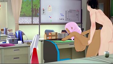 Scorching Submission – Hibana Ravaged and Filled in the Fire Station Office