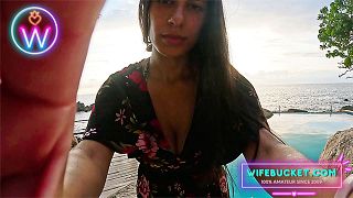 Amateur MILFs by Wifebucket – She gives head and rides cock against a beautiful sunset
